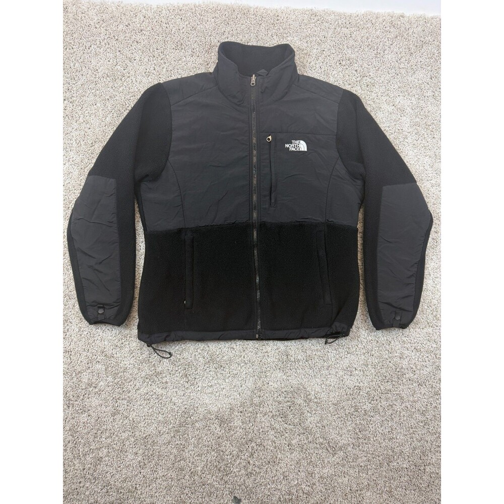 The North Face Womens L Denali Polartec Fleece Jacket Black Full Zip Vintage 90s